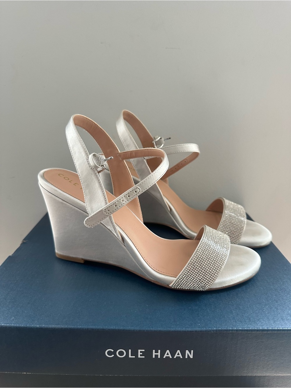 Cole Haan Josie Satin Wedge Sandal